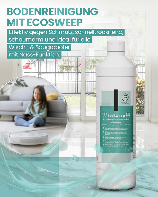 EcoSweep – Profi-Bodenreiniger Konzentrat (1:200) für Wisch- & Saugroboter mit Nassfunktion