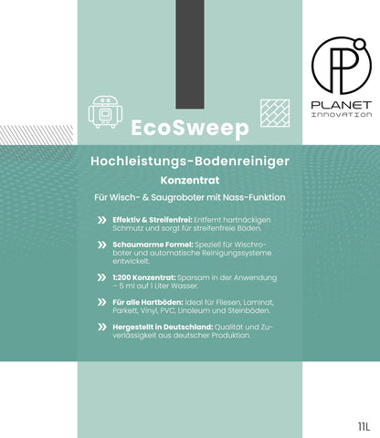 EcoSweep – Profi-Bodenreiniger Konzentrat (1:200) für Wisch- & Saugroboter mit Nassfunktion