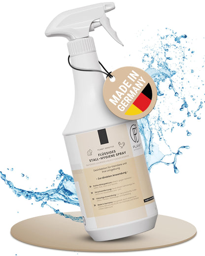 Stall-Hygiene Spray – Desinfektionsmittel für Käfige, Ställe & Tierbereiche | Planet Sensitive® zur Flächendesinfektion & Geruchsneutralisierung