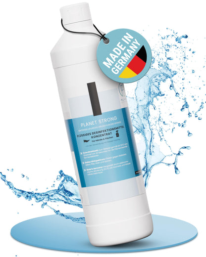 Planet Strong® – Desinfektionsmittel Konzentrat für Flächen, Oberflächen & Hände | Gegen Bakterien, Viren, Pilze, Schimmel & Gerüche | Halal & Koscher