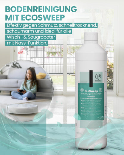 EcoSweep – Profi-Bodenreiniger Konzentrat (1:200) für Wisch- & Saugroboter mit Nassfunktion