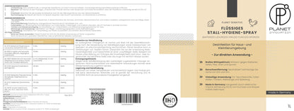 Stall-Hygiene Spray – Desinfektionsmittel für Käfige, Ställe & Tierbereiche | Planet Sensitive® zur Flächendesinfektion & Geruchsneutralisierung