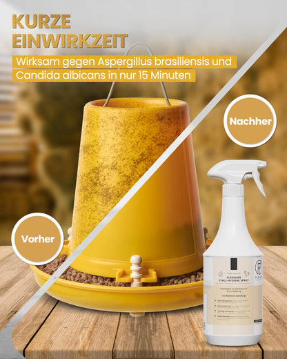Stall-Hygiene Spray – Desinfektionsmittel für Käfige, Ställe & Tierbereiche | Planet Sensitive® zur Flächendesinfektion & Geruchsneutralisierung