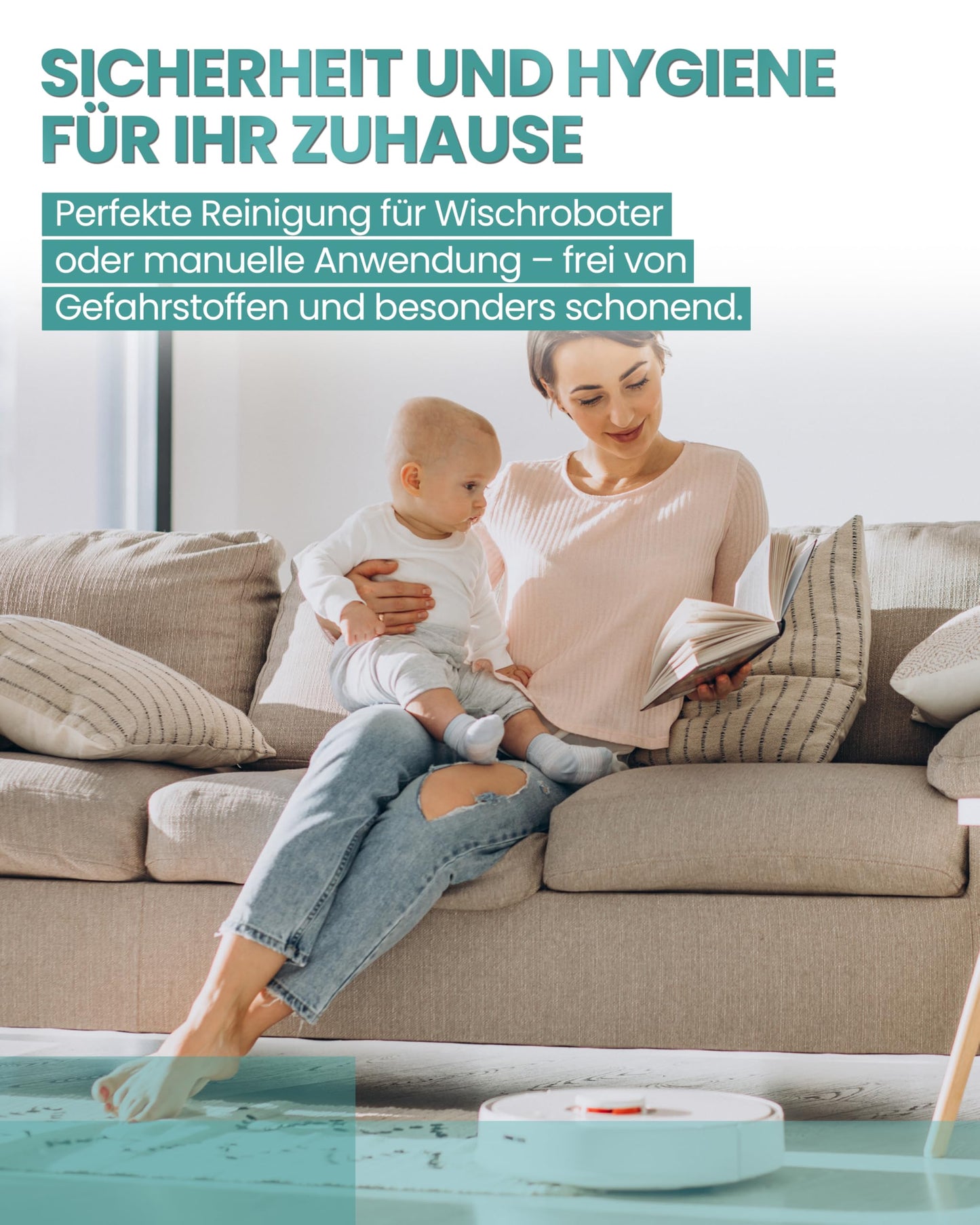 EcoSweep – Profi-Bodenreiniger Konzentrat (1:200) für Wisch- & Saugroboter mit Nassfunktion