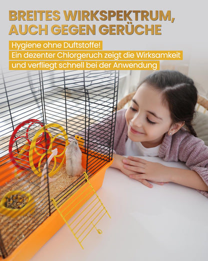 Stall-Hygiene Spray – Desinfektionsmittel für Käfige, Ställe & Tierbereiche | Planet Sensitive® zur Flächendesinfektion & Geruchsneutralisierung