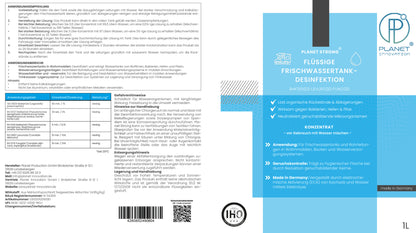 Frischwassertank-Reiniger für Wohnmobil & Wohnwagen – Planet Strong® zur Tankhygiene | Tankdesinfektion