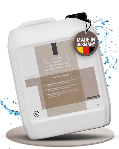 Rohrdesinfektion & Geruchsneutralisator – Planet Strong® Aktivchlor-Geruchsentferner | Reduzierung von Ablagerungen und Gerüchen